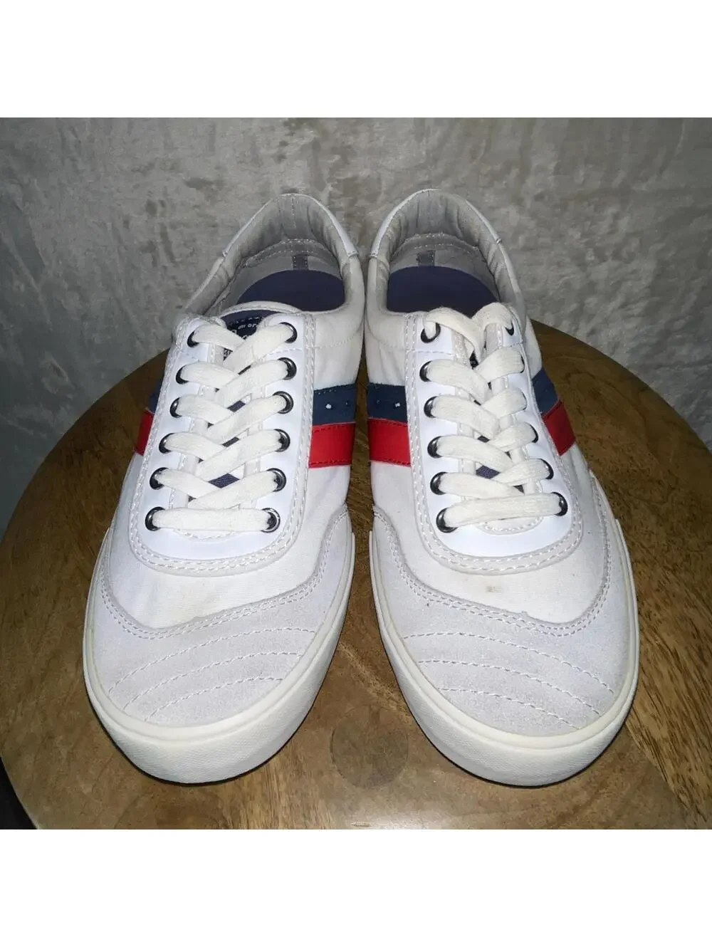 Original Penguin Cole Canvas and Leather Sneakers Men's Size  US 8M